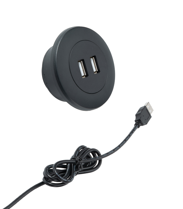 圓形帶蓋USB