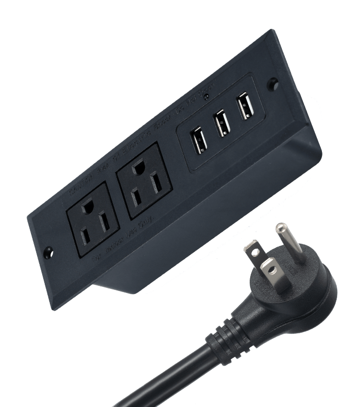 暗藏兩位插+USB