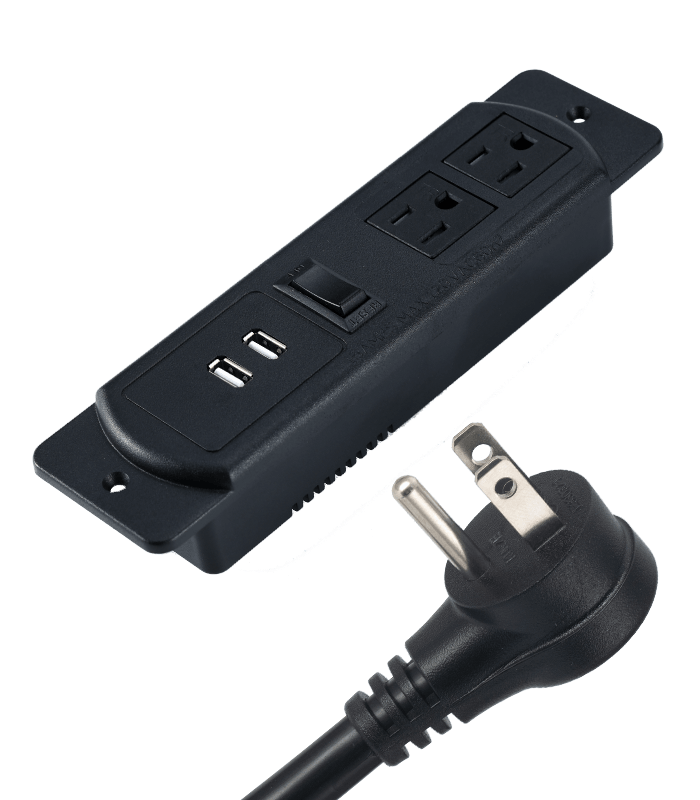 美規(guī)兩位插+USB