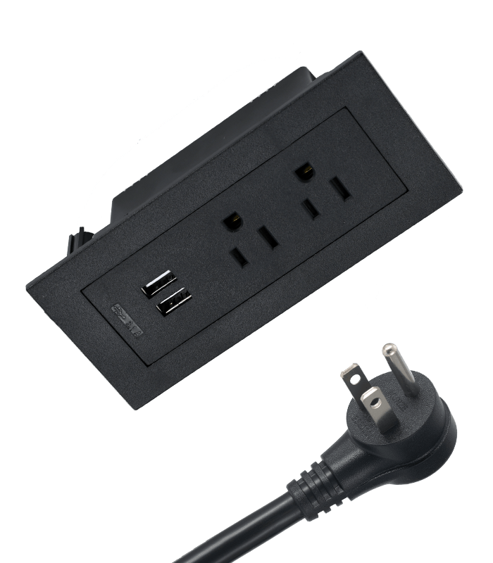 暗藏兩位插+USB